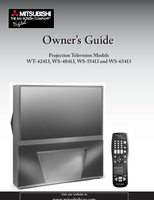 Mitsubishi WS48413 WS55413 WS65413 TV Operating Manual